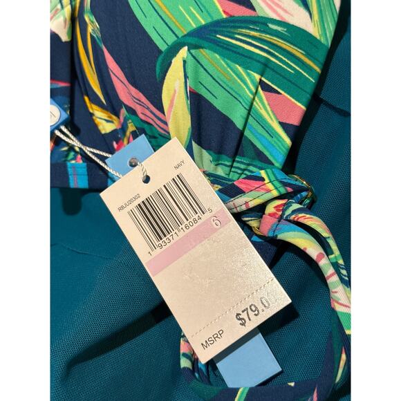 Bleu Rod Beattie Navy It’s A Jungle Underwire Bikini Top 6 NWT - Picture 3 of 3